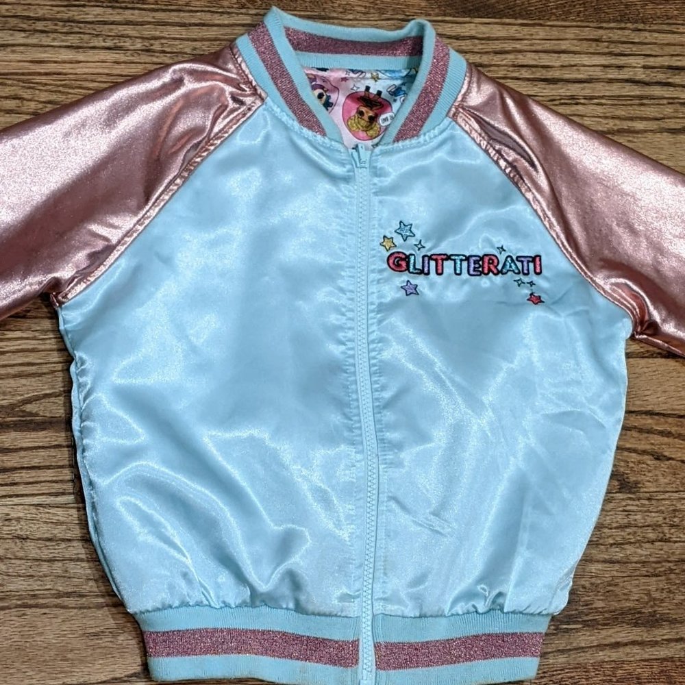 LOL SURPRISE DOLLS REVERSIBLE BOMBER JACKET - Used Like New Size 6